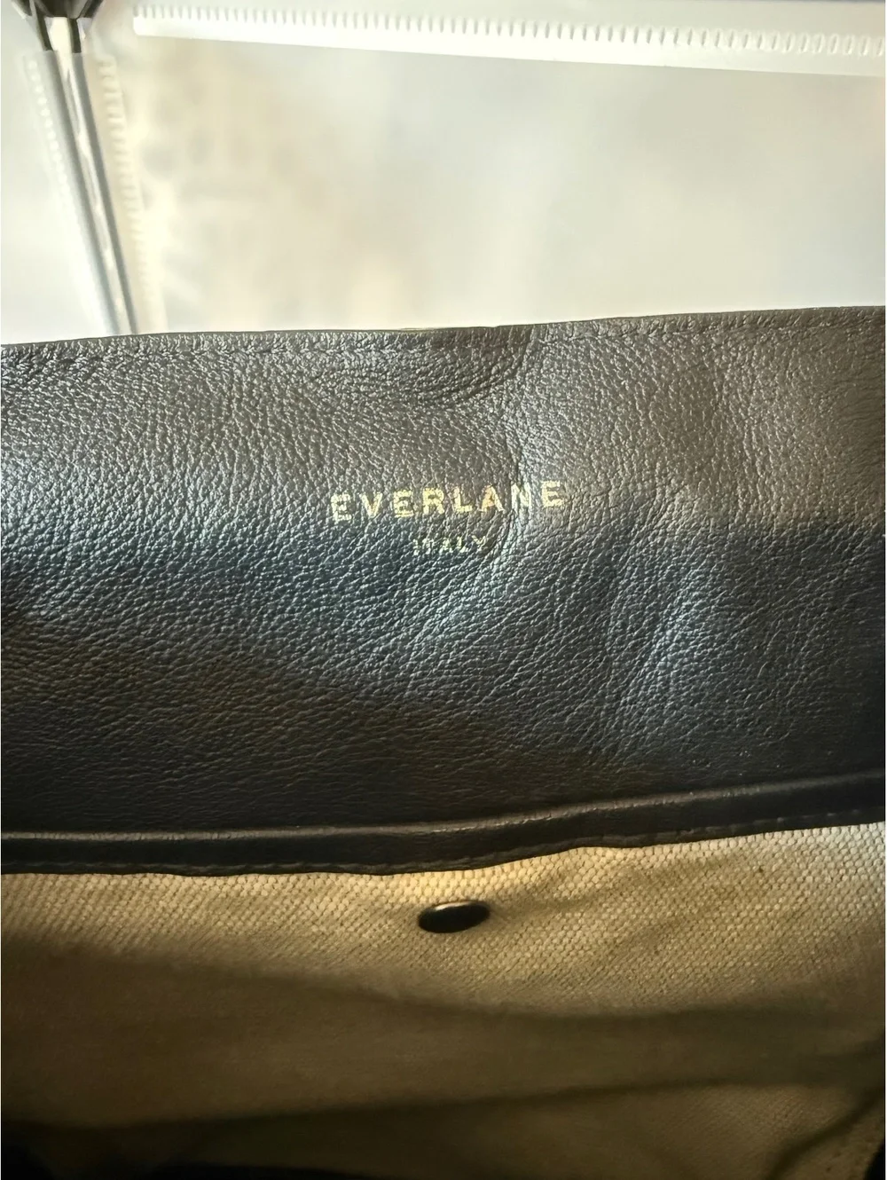 Everlane The Petra Italian Leather Backpack Black
